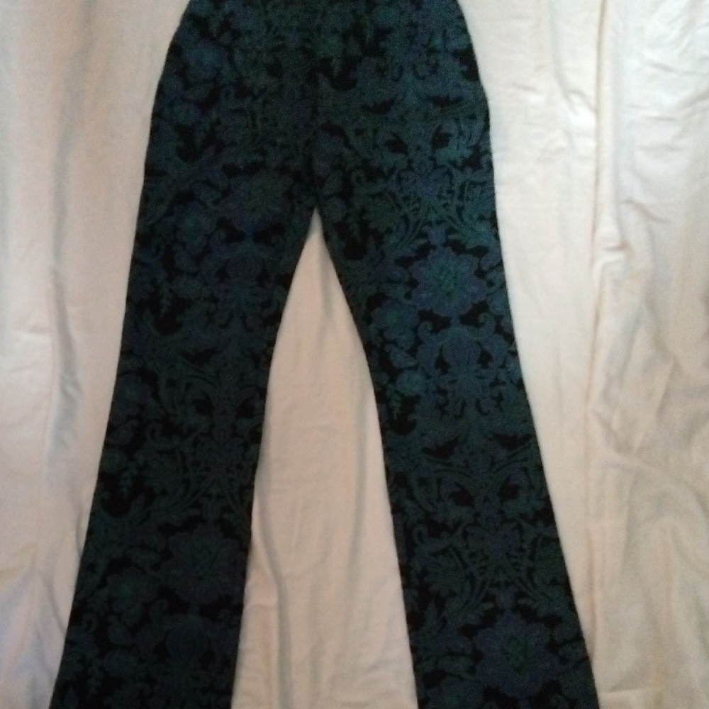 Soft Surroundings Black and Green Pants